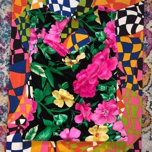 90’s-y2k floral tank top